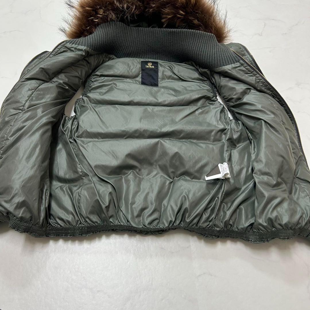 美品✨タトラス ダウンベスト ファー LTA-4128-10 サイズXS