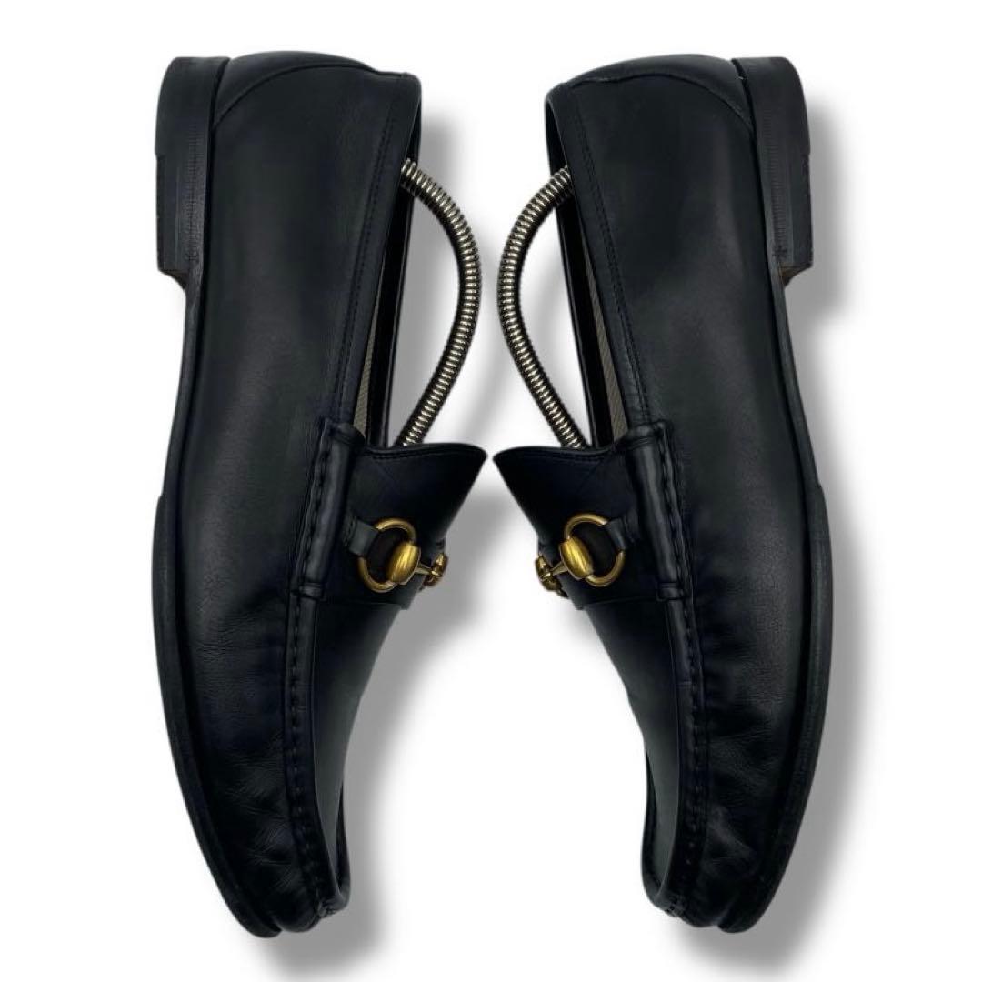 美品 GUCCI グッチ ホースビット 現行 レザー 革靴 ローファー ドレス