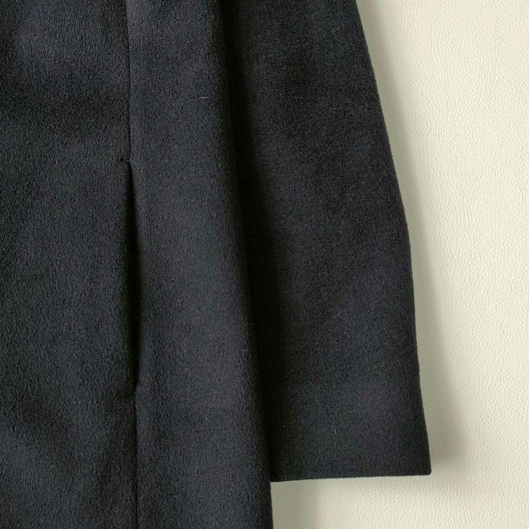 【美品】ニューヨーカー　高級ウールビーバーコート　ノーカラー　シルク　アンゴラ混