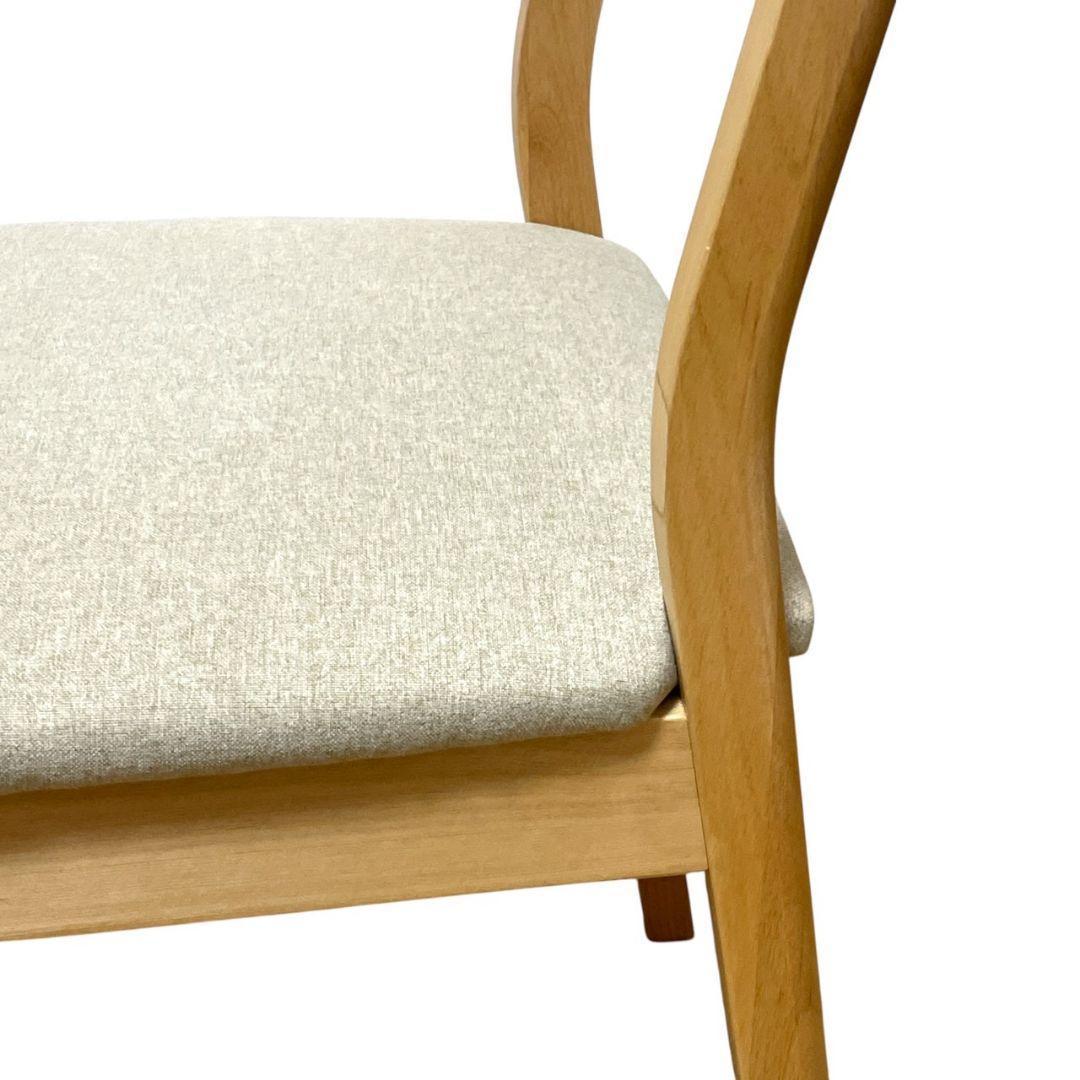 【美品】一生紀 リビングチェア B 木製 ナチュラル