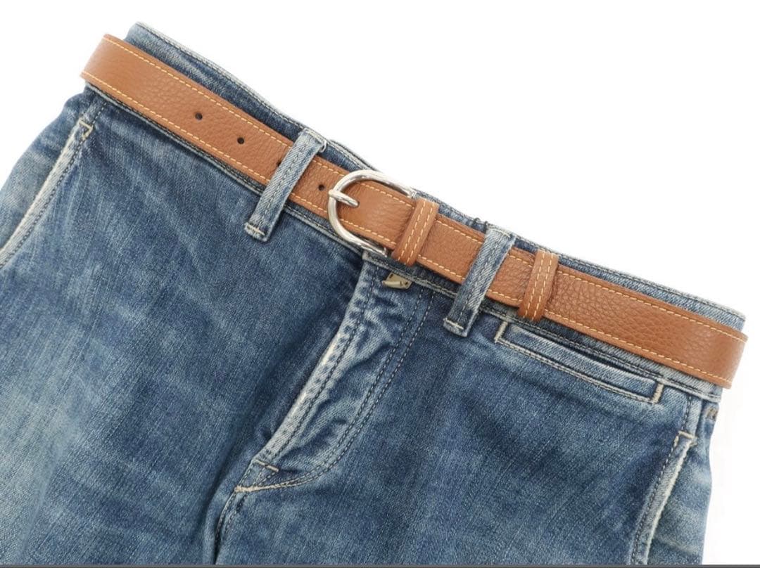 チェレリーニ タイユアタイ別注 レザー ベルト ブラウン