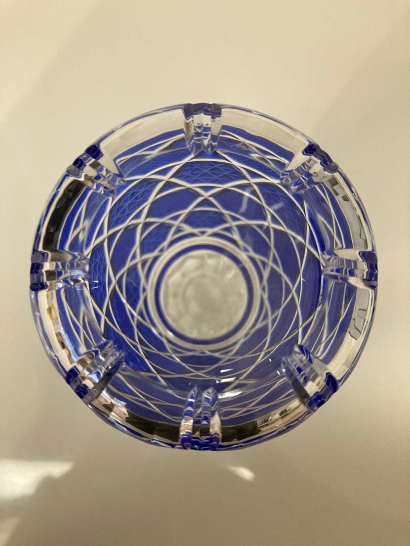 復元　薩摩切子 色被せガラス　栓付酒瓶　薩摩びーどろ工芸作