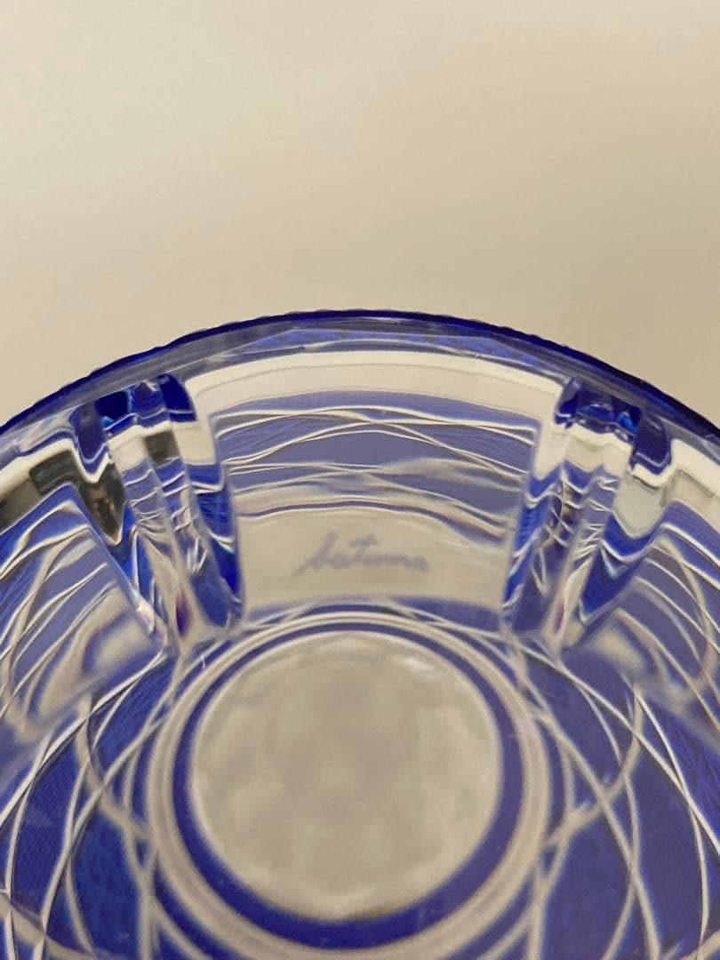 復元　薩摩切子 色被せガラス　栓付酒瓶　薩摩びーどろ工芸作