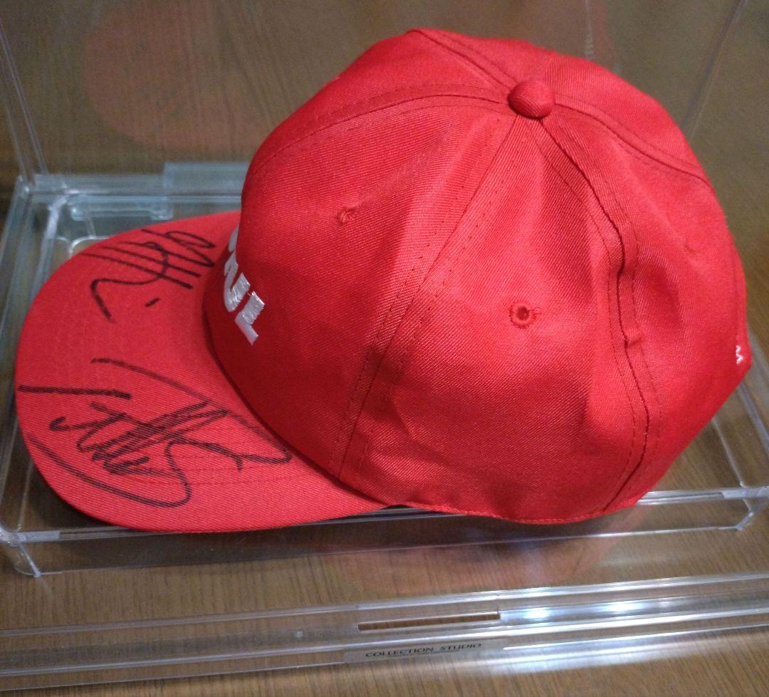 WRC ラリー・ジャパン　初開催年　SUBARU　サイン帽子