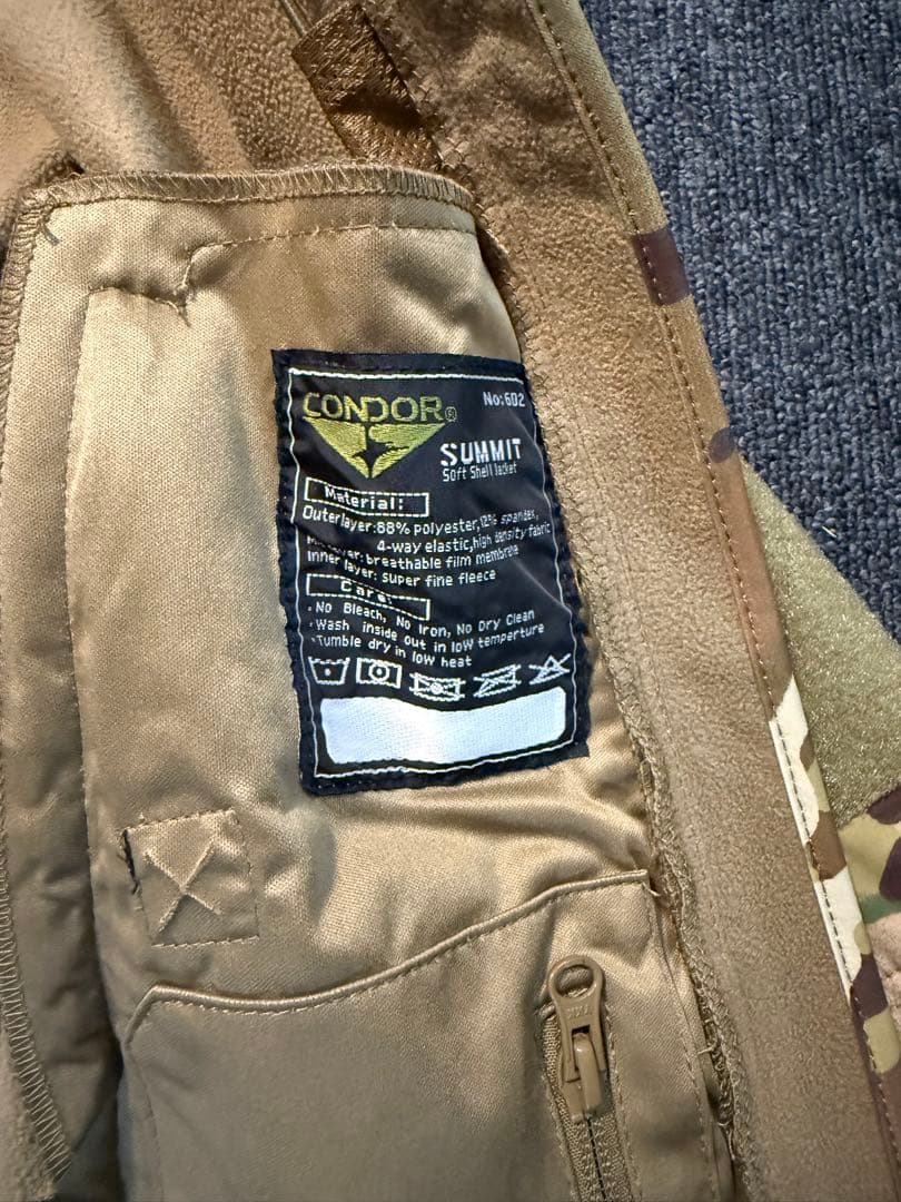 CONDOR コンドル　サミット　マルチカム 美品　ソフトシェルジャケット