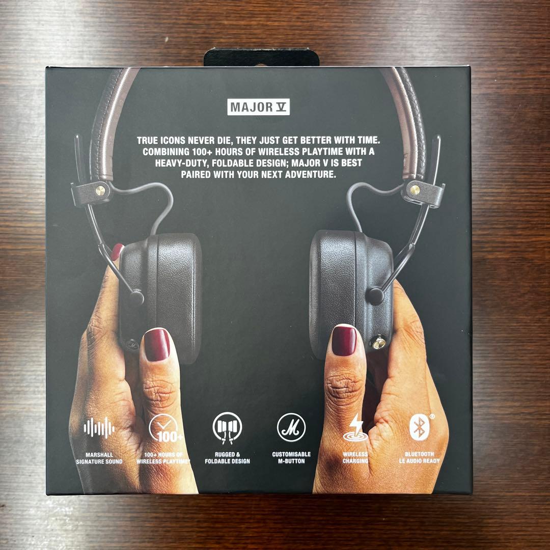 新品国内正規 Marshall Major V ワイヤレスヘッドフォン ブラウン