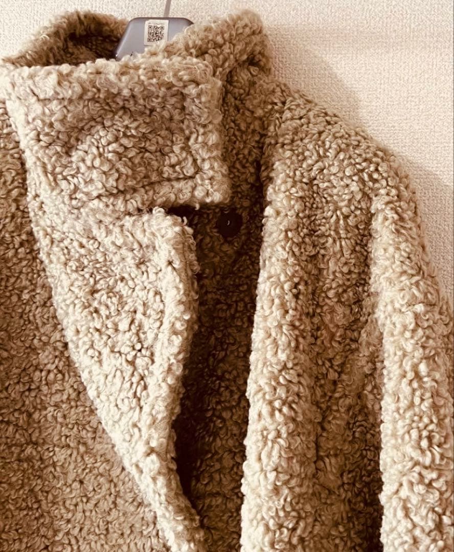 【お値下げ•人気商品•美品】アダムエロペ　ボアロングコート