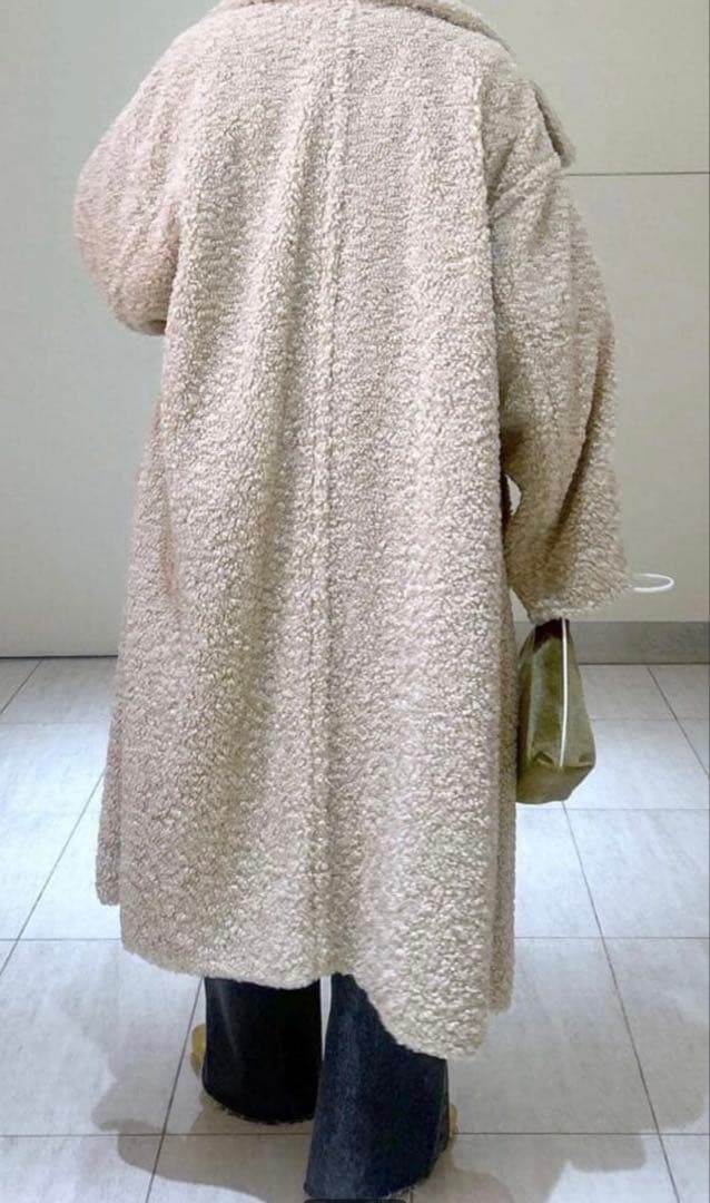 【お値下げ•人気商品•美品】アダムエロペ　ボアロングコート