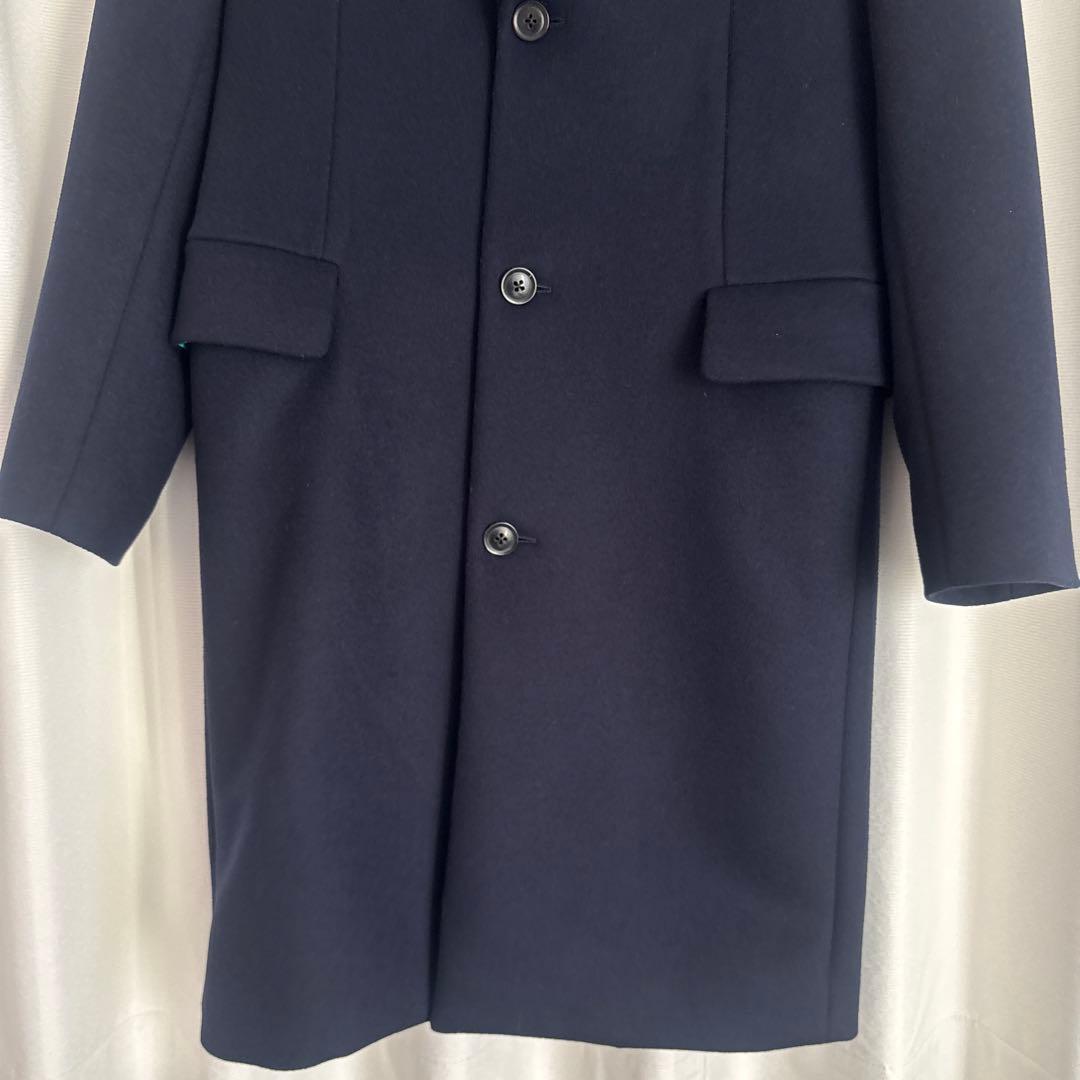 【美品】paul smith ポールスミス　メンズ　チェスターコート　ネイビー