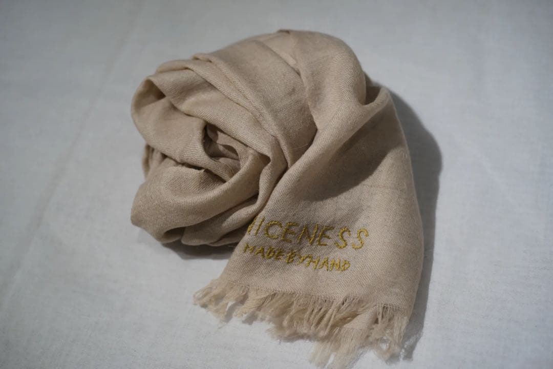NICENESS CHIC パシュミナストール　natural