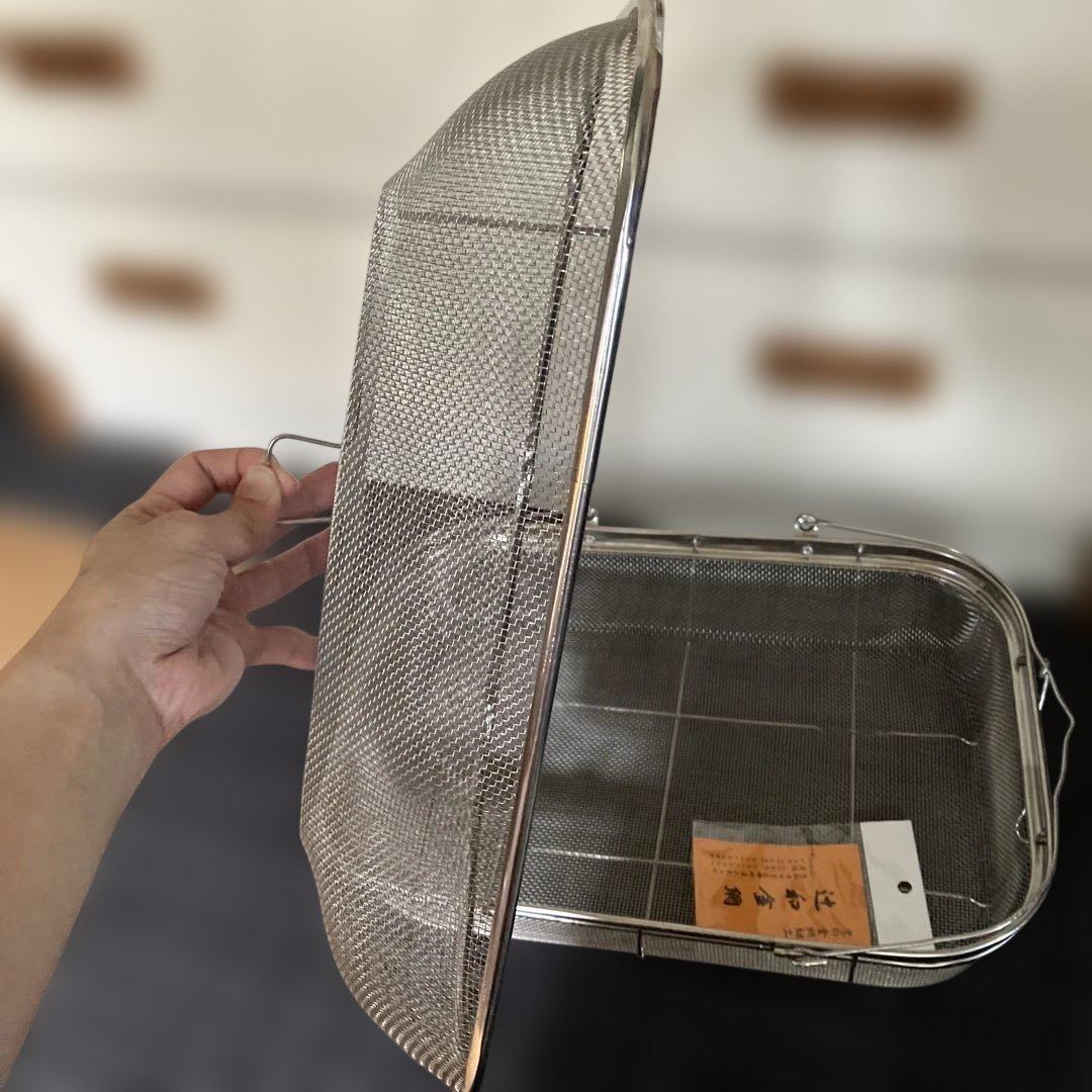 辻和金網 フタ付き 干しかご