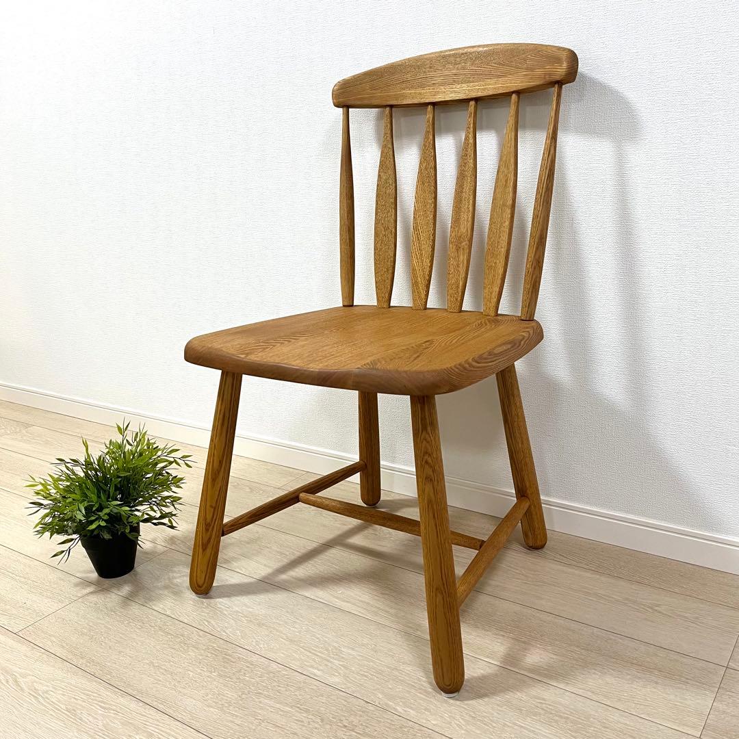 す21【美品】北欧 ナチュラルインテリア ウィンザーチェア ダイニングチェア