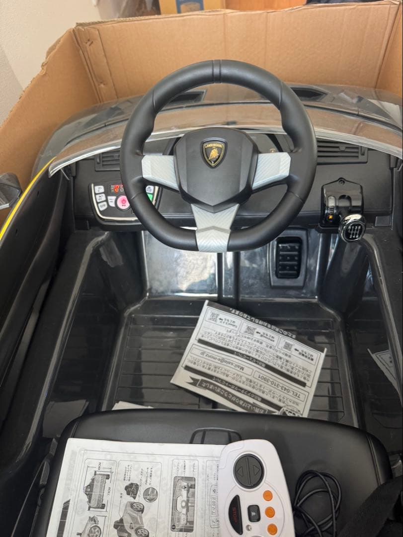 引き取り限定☆子供用電動乗用カー ランボルギーニ リモコン取説付名古屋市守山区