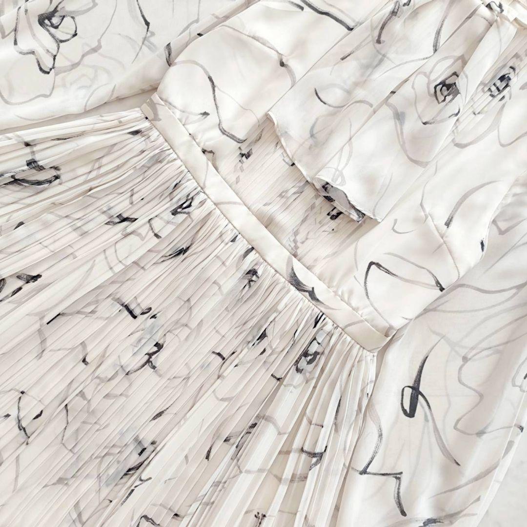 CELFORD×HANAEMORI 蝶ネクタイ付きプリーツワンピース