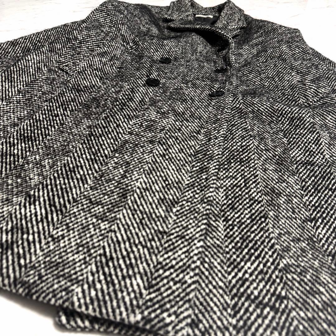 【美品】ジャーナルスタンダード BIGヘリンボーンWフロントチェスターコート