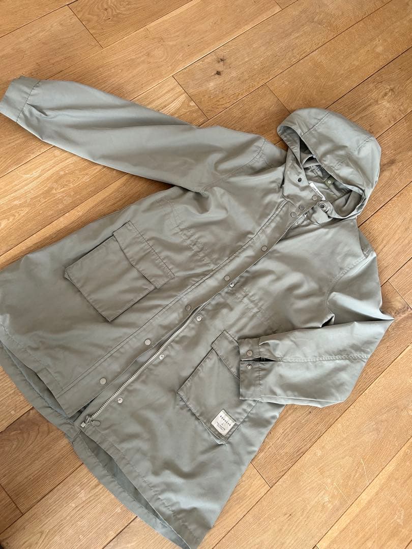 ポンポネット　薄グリーン色　ダウン付きフードジャケット キッズ用 LL 160