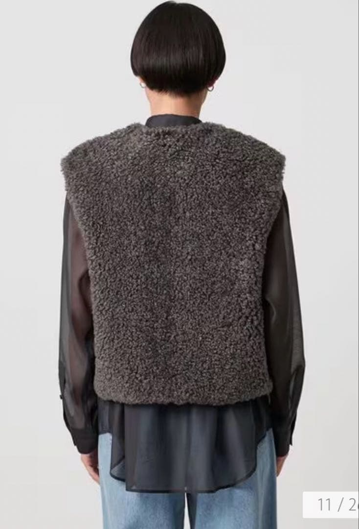 UNITED ARROWS ファーライク ボア ベスト