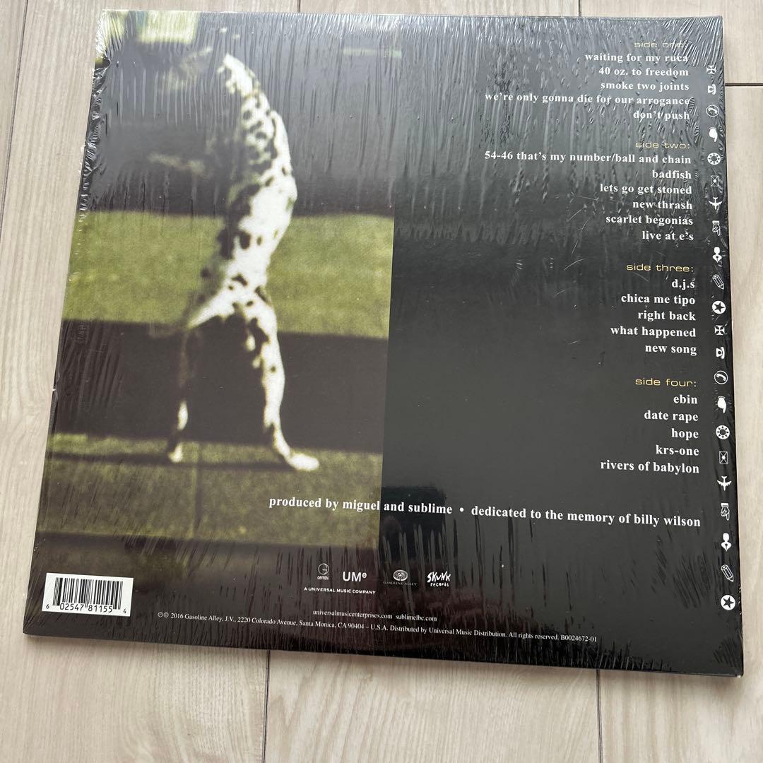 Sublime 40oz. to Freedom 2LPレコード