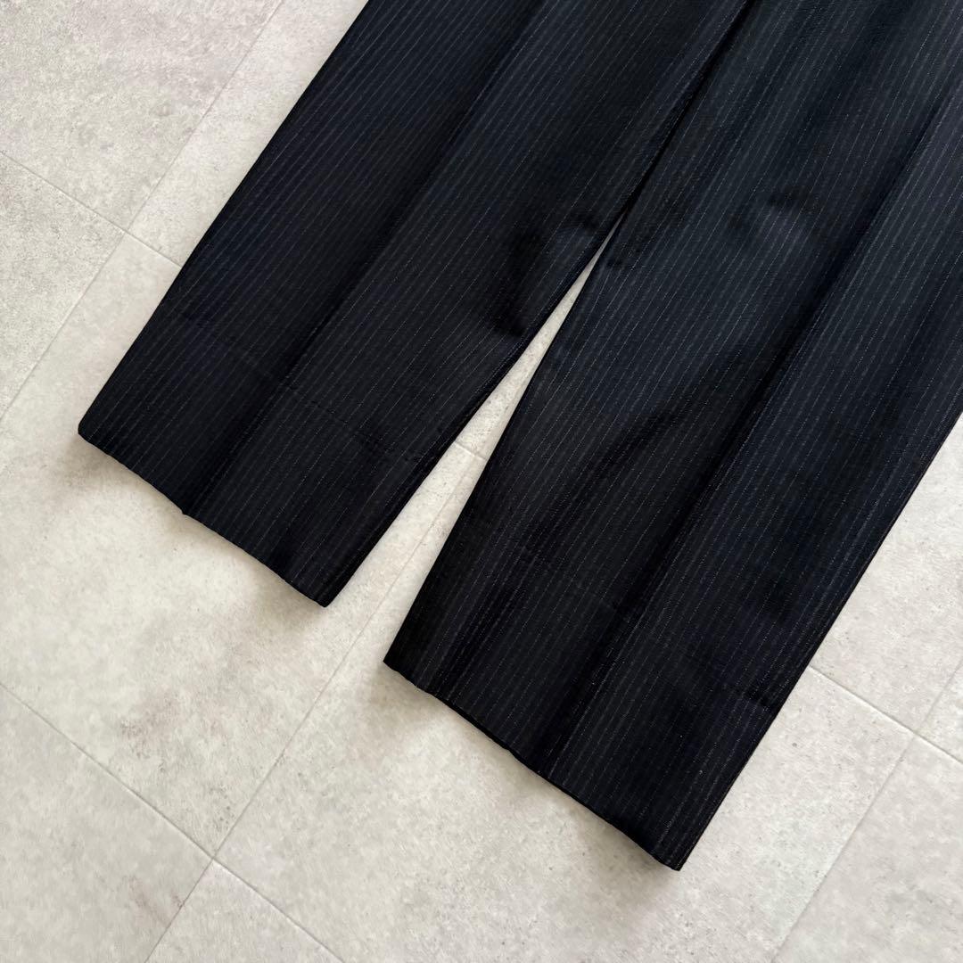 コムデギャルソンオム　80年代　セットアップ　ストライプ　黒　M