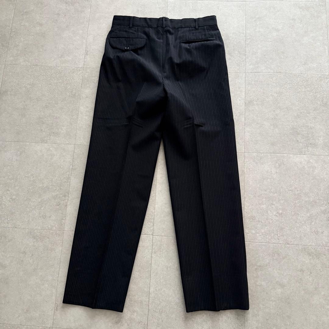 コムデギャルソンオム　80年代　セットアップ　ストライプ　黒　M