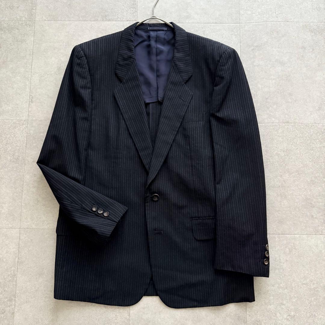 コムデギャルソンオム　80年代　セットアップ　ストライプ　黒　M
