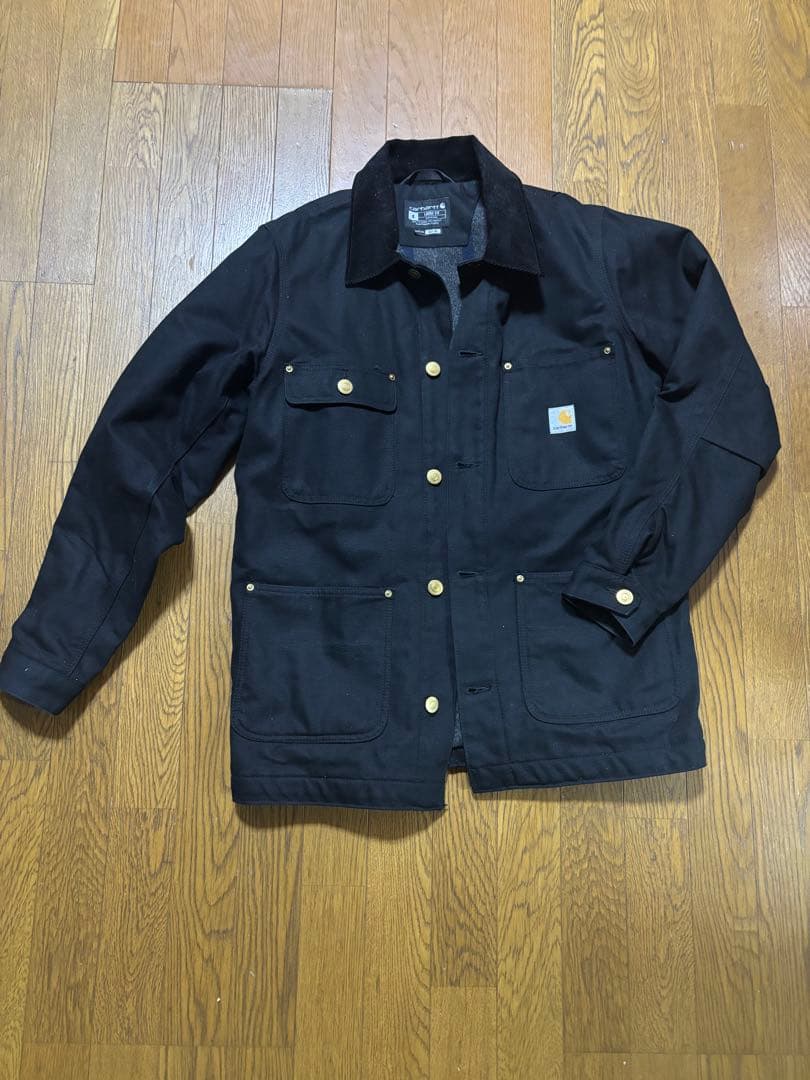 Carhartt ブラック チョアコート　カバーオール　デトロイト　アクティブ