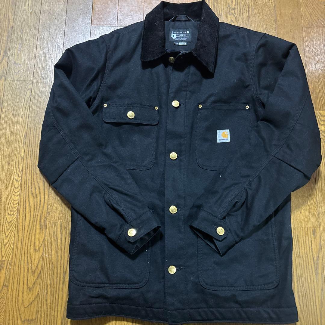 Carhartt ブラック チョアコート　カバーオール　デトロイト　アクティブ