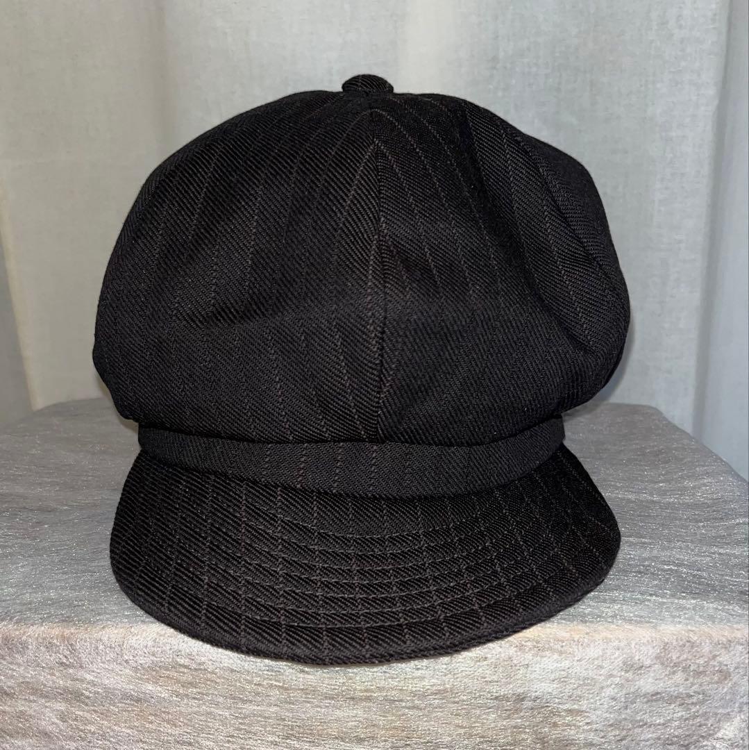 S ダッパーズ キャスケット1207ブラウンストライプ 綿スベリ