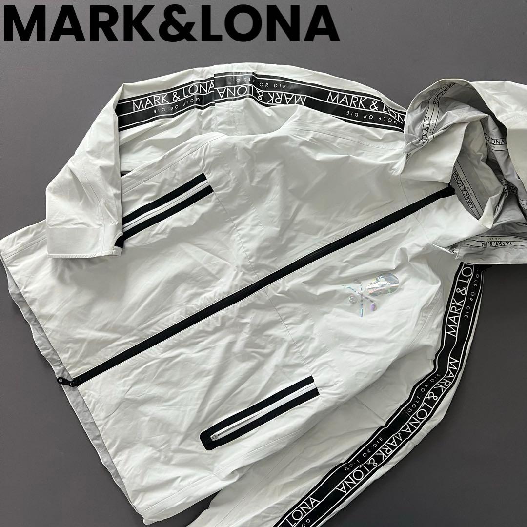 MARK&LONA マークアンドロナ　レインジャケット　メンズ　サイドロゴ　防水