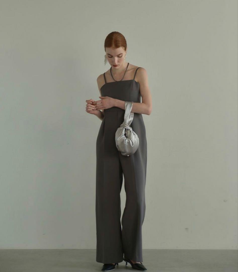 ANDRESD オールインワンドレス　パンツドレス　チャコールグレー