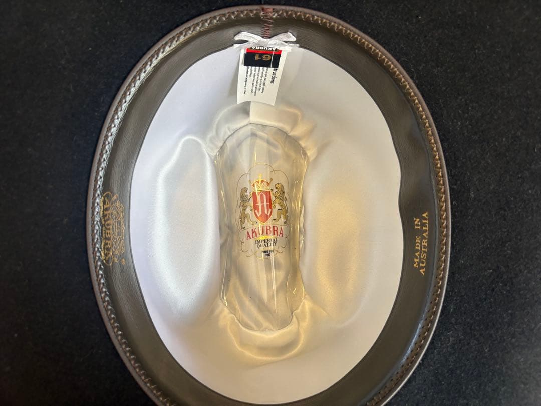 AKUBRA 黒いカウボーイハット　オーストラリア製