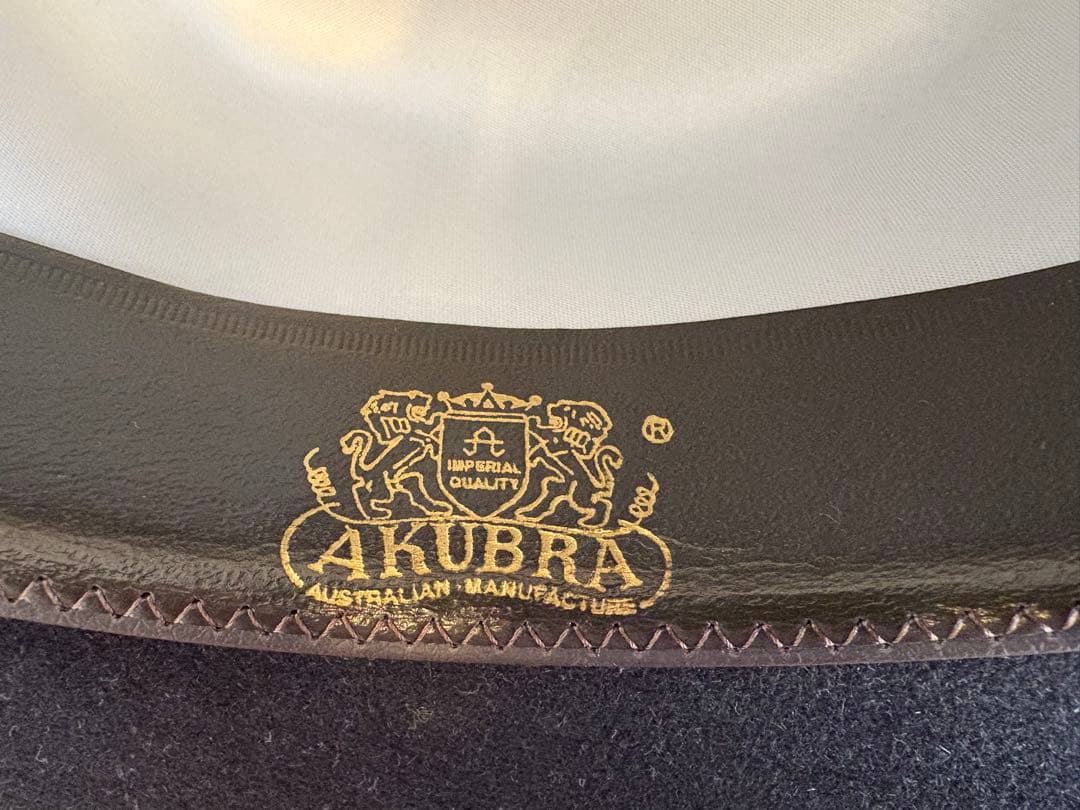 AKUBRA 黒いカウボーイハット　オーストラリア製