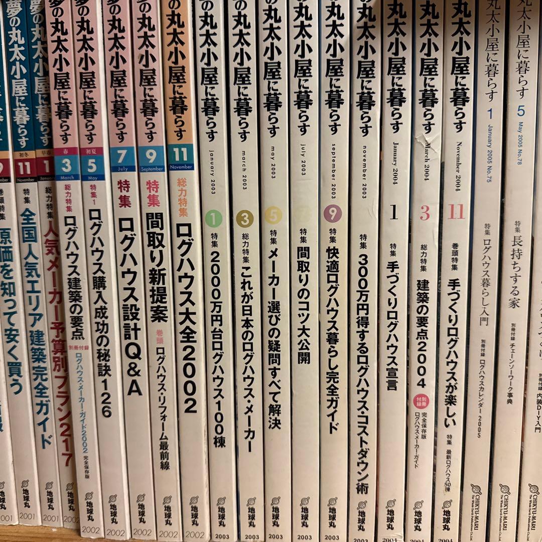 夢の丸太小屋に暮らす　1999年7月号〜2011年１月 計５４冊