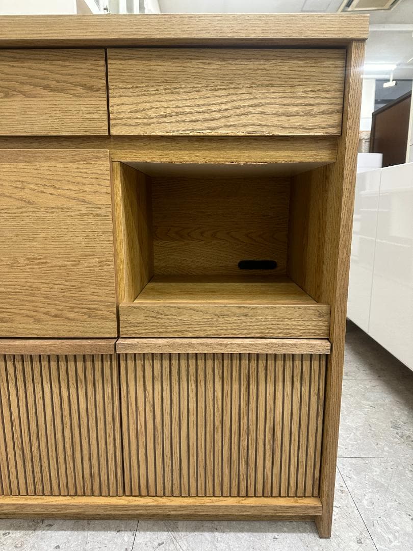 unico ウニコ DIFE キッチンカウンター レンジ台 W800 ブラウン