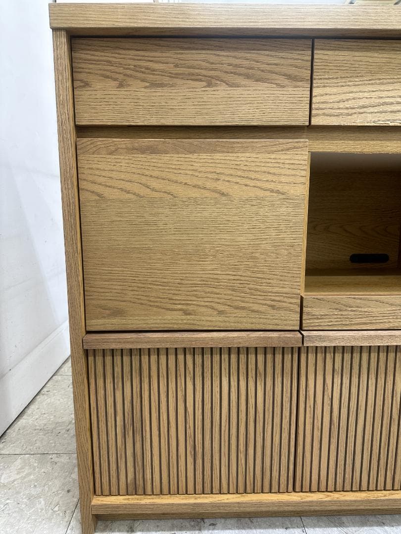 unico ウニコ DIFE キッチンカウンター レンジ台 W800 ブラウン