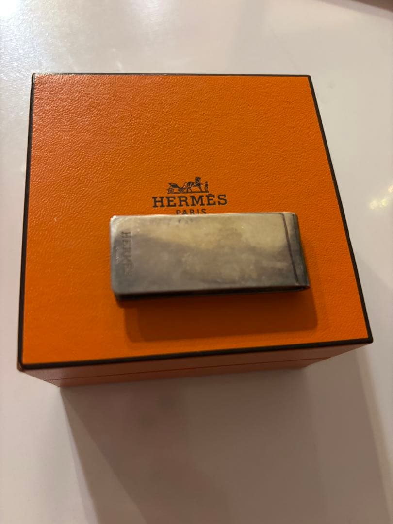 HERMES マネークリップ エブリン シルバー