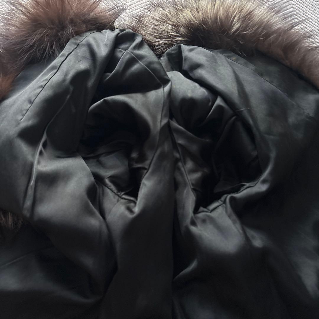 最高級　【シルバーフォックス】美品　サガフォックス　銀タグ　毛皮　ジャケットM