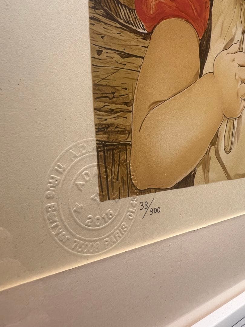 専用他の方発送×藤田嗣治 【フォークを持つ少女】 刻印あり