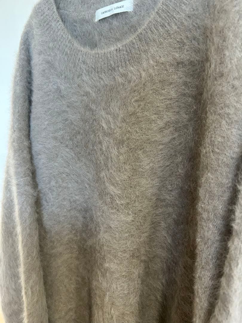 美品　カプリシューレマージュ　FOXカシミアチュニック　モカ