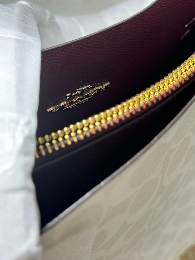 コーチCOACH トートインシグネチャー　バッグ　 1665 ホワイト　送料無料