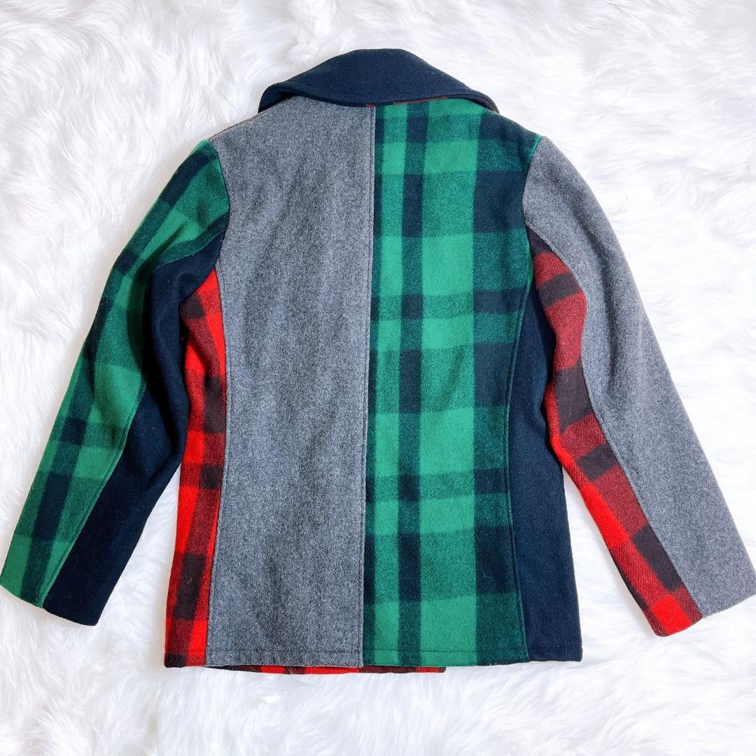 SCHOTT BROS クレイジーパターンPコート SIZE 38 マルチカラー