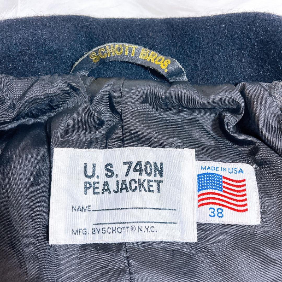 SCHOTT BROS クレイジーパターンPコート SIZE 38 マルチカラー