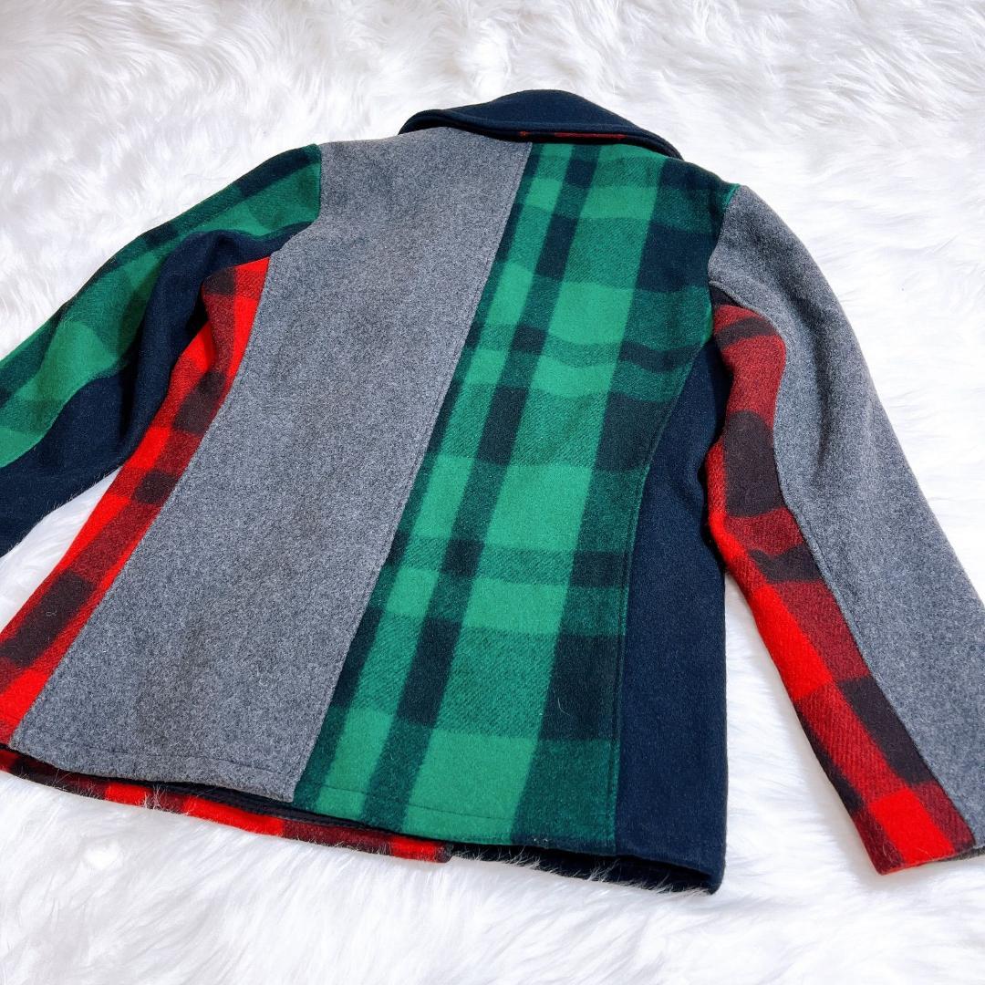 SCHOTT BROS クレイジーパターンPコート SIZE 38 マルチカラー