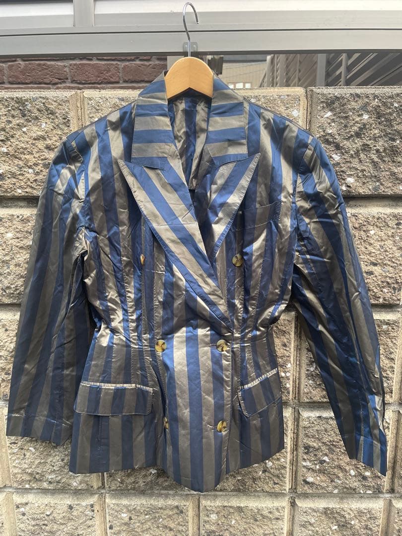 jean paul gaultierストライプダブルジャケット