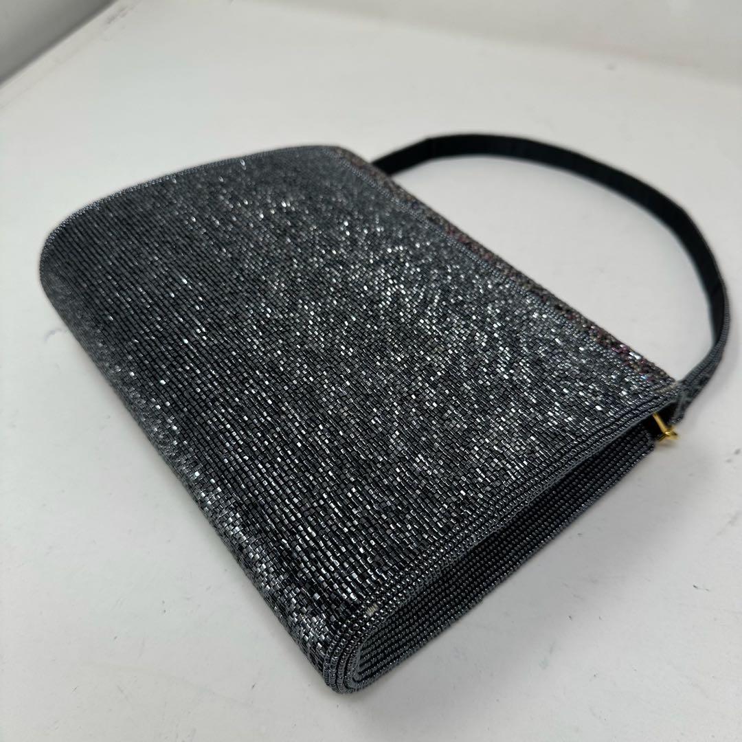 【美品】 KATORIYA ビーズバッグ 2way ショルダー付き 希少 h6