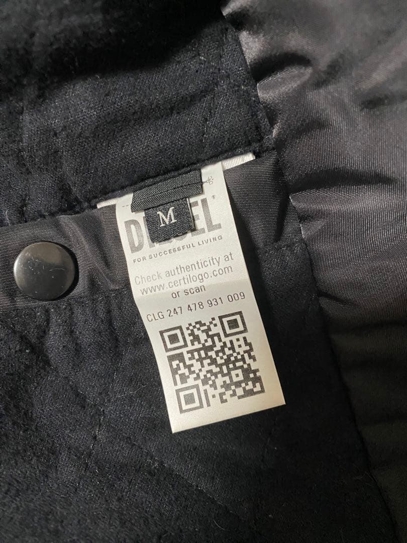 ユ*ト様 希少 美品 DIESEL ブラック MA-1ジャケット　短丈 ボンバー