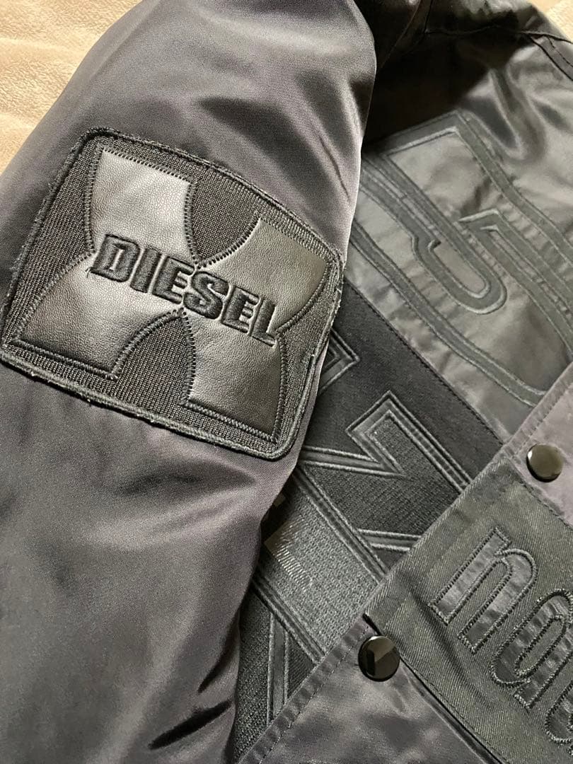 ユ*ト様 希少 美品 DIESEL ブラック MA-1ジャケット　短丈 ボンバー