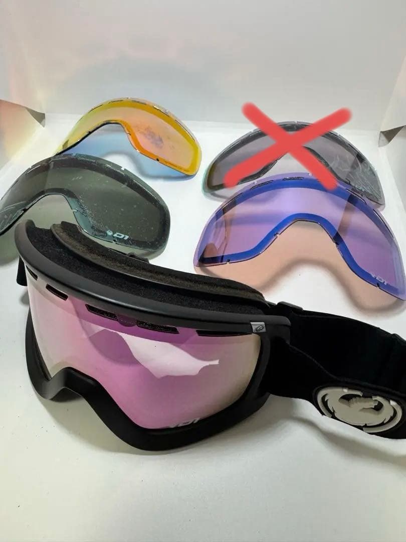 DRAGON D1 ゴーグル 交換レンズ3枚セット ドラゴン