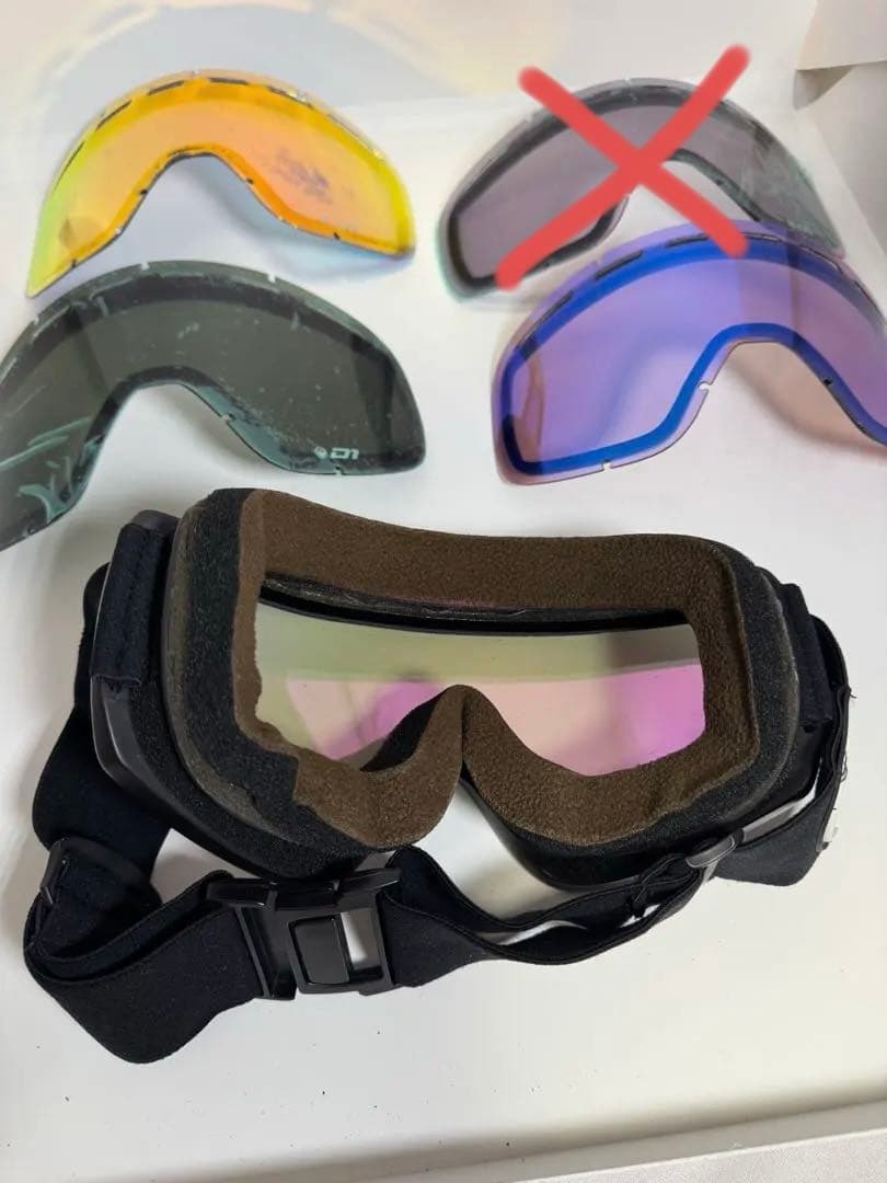 DRAGON D1 ゴーグル 交換レンズ3枚セット ドラゴン