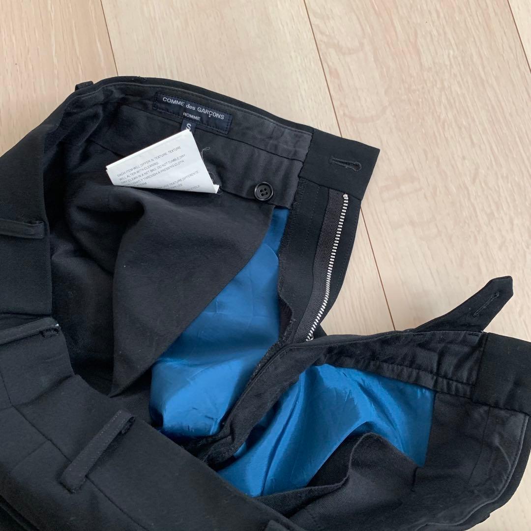 美品　コムデギャルソン　ウールスラックス　BLACK 2008年製　Ｓ